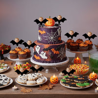 Personalised Bat Halloween Cake Toppers