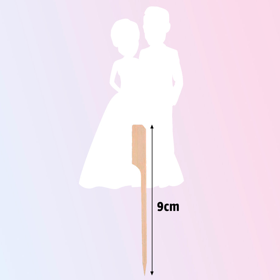 Personalised Bride and Groom Cake Toppers