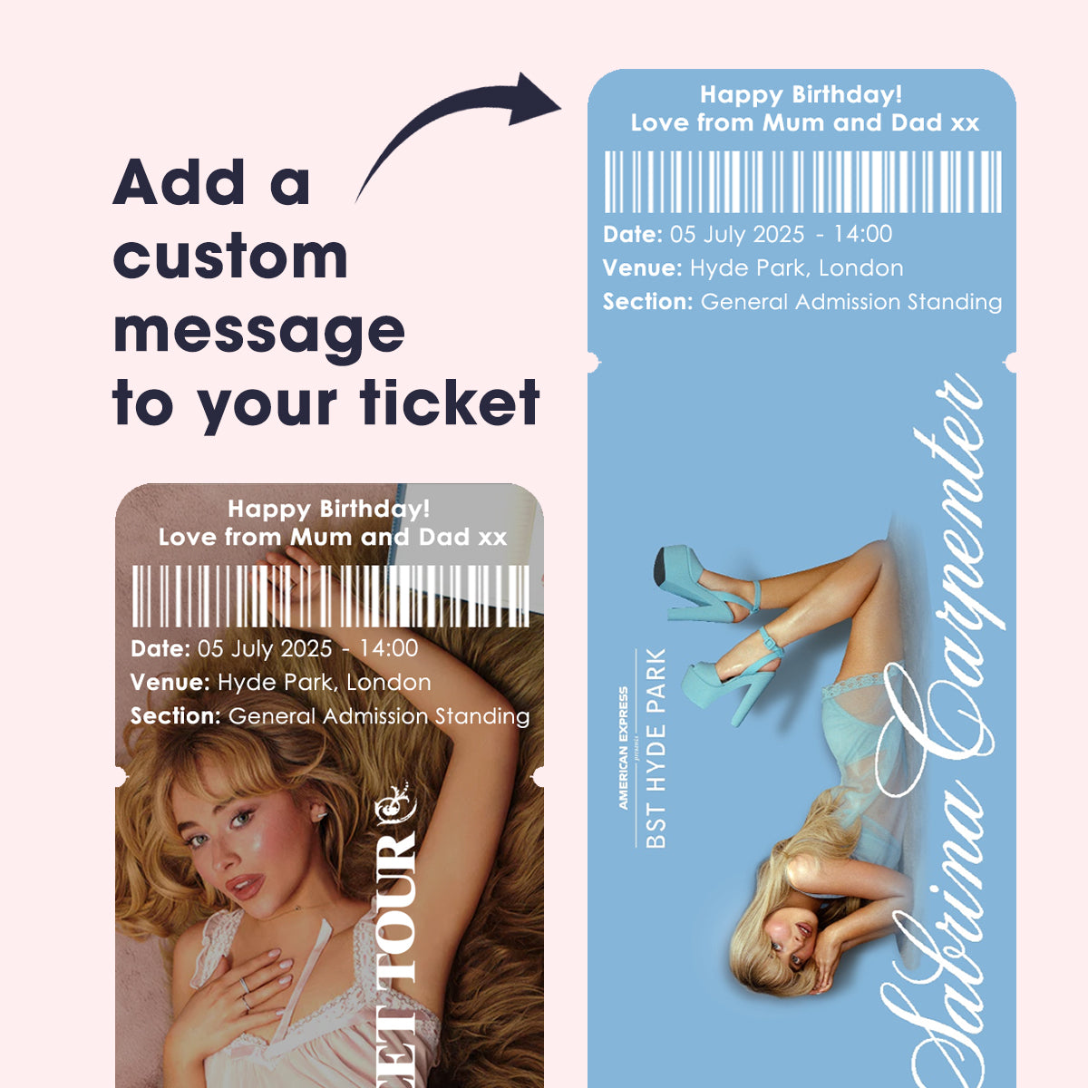Souvenir Event Ticket - Sabrina Carpenter