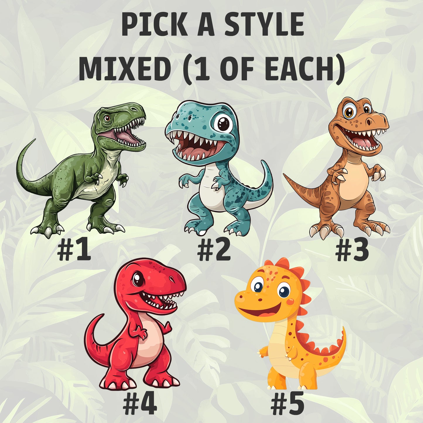 Dinosaur Cake Toppers