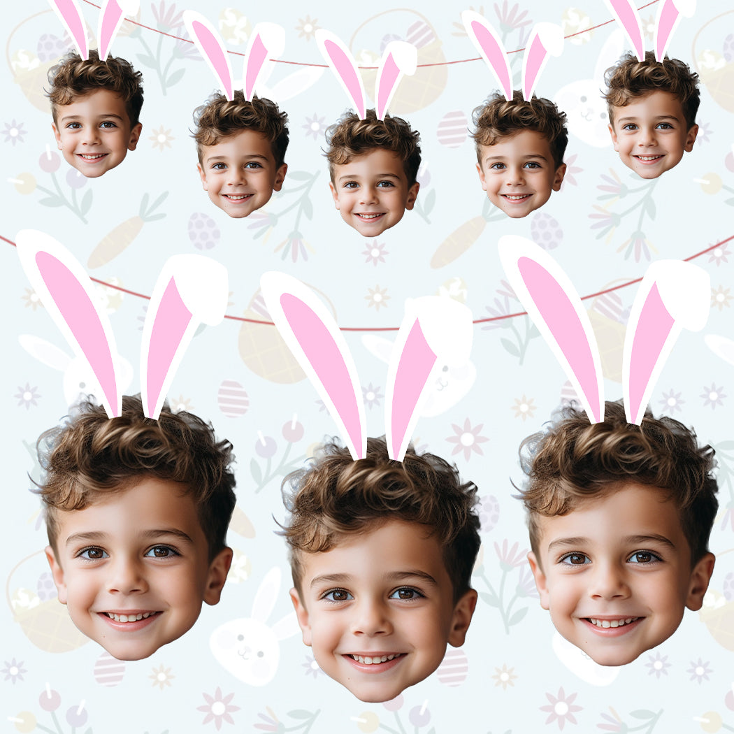 Personalised Easter Bunny Ears Banner