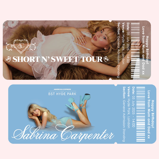 Souvenir Event Ticket - Sabrina Carpenter
