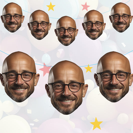 Personalised Face Party Banner