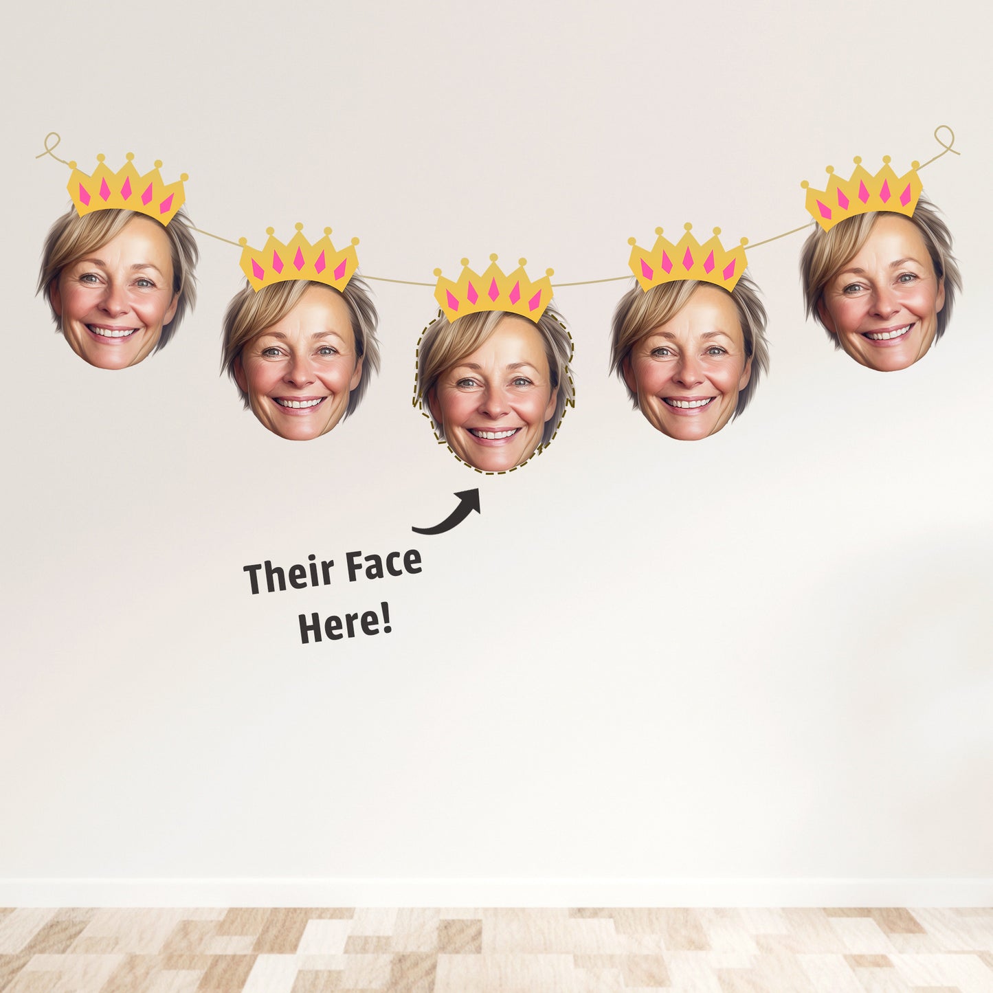 Personalised Mother's Day Crown Banner