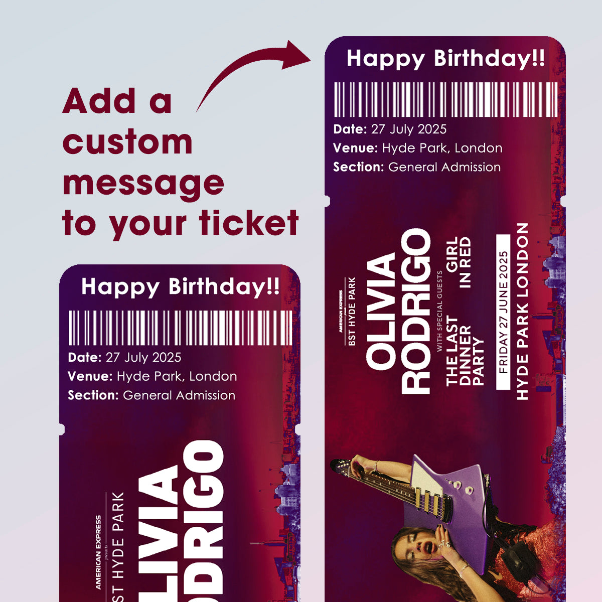 Souvenir Event Ticket - Olivia Rodrigo