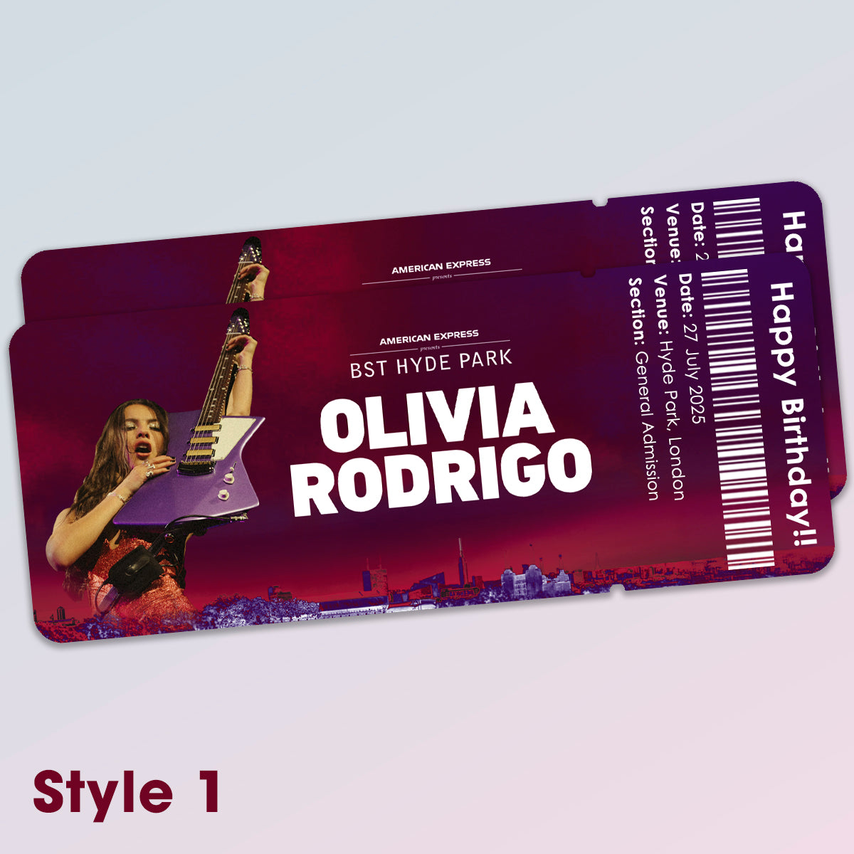 Souvenir Event Ticket - Olivia Rodrigo