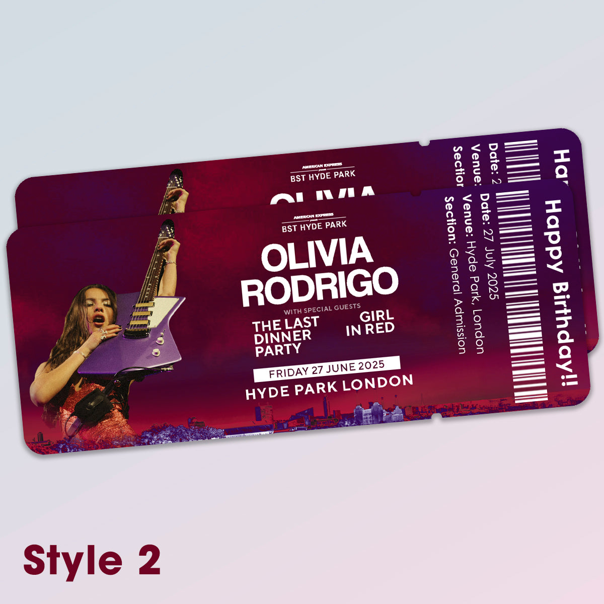 Souvenir Event Ticket - Olivia Rodrigo