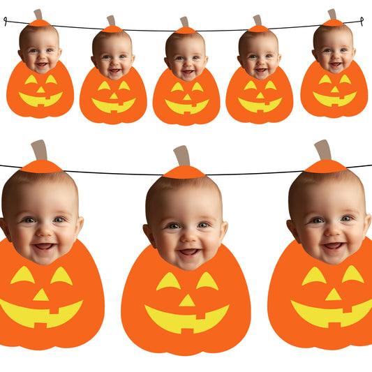 Personalised Halloween Pumpkin Banner