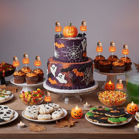 Personalised Pumpkin Halloween Cake Toppers