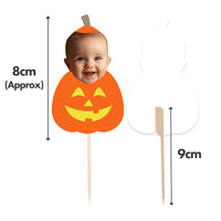 Personalised Pumpkin Halloween Cake Toppers
