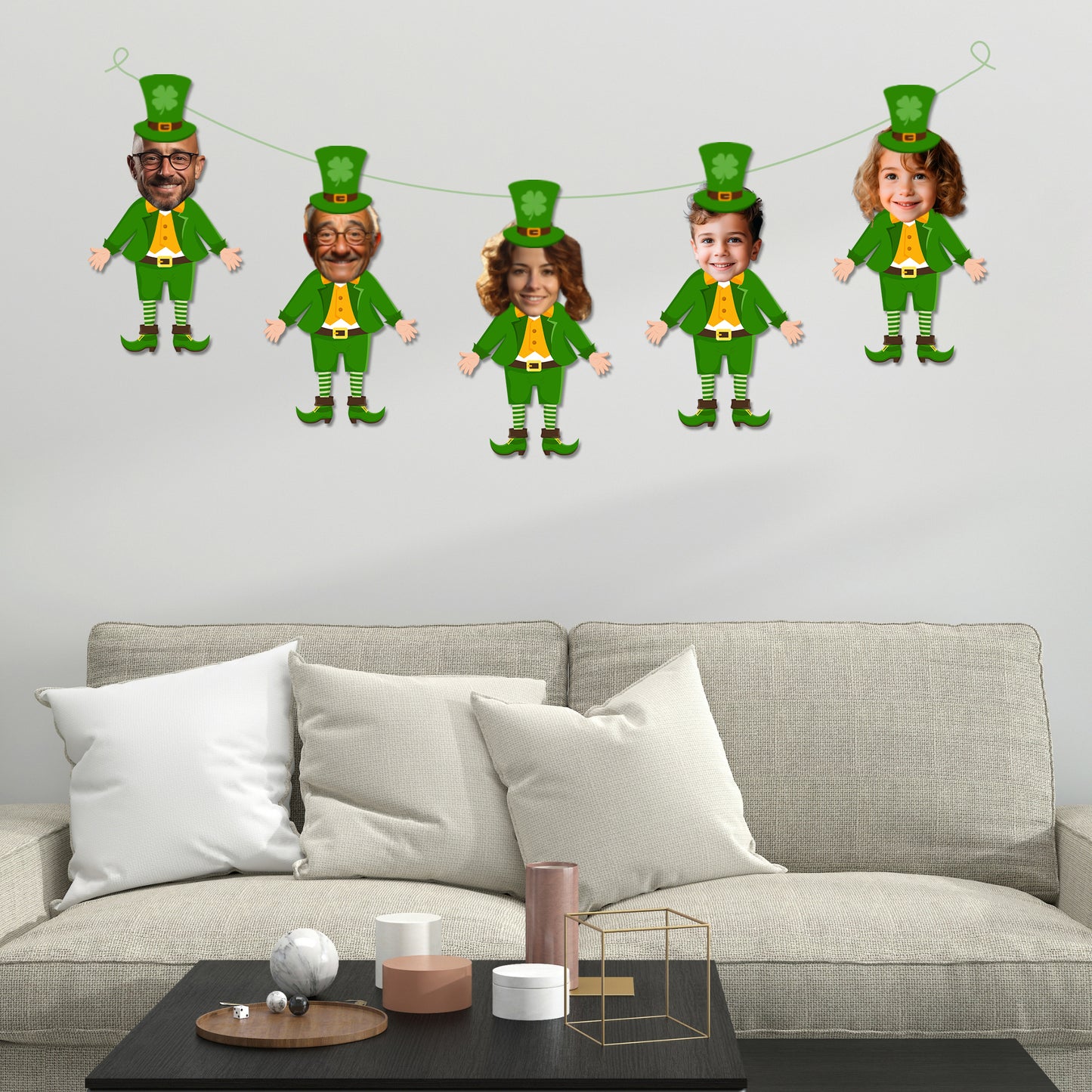 Personalised St. Patrick's Day Leprechaun Banner