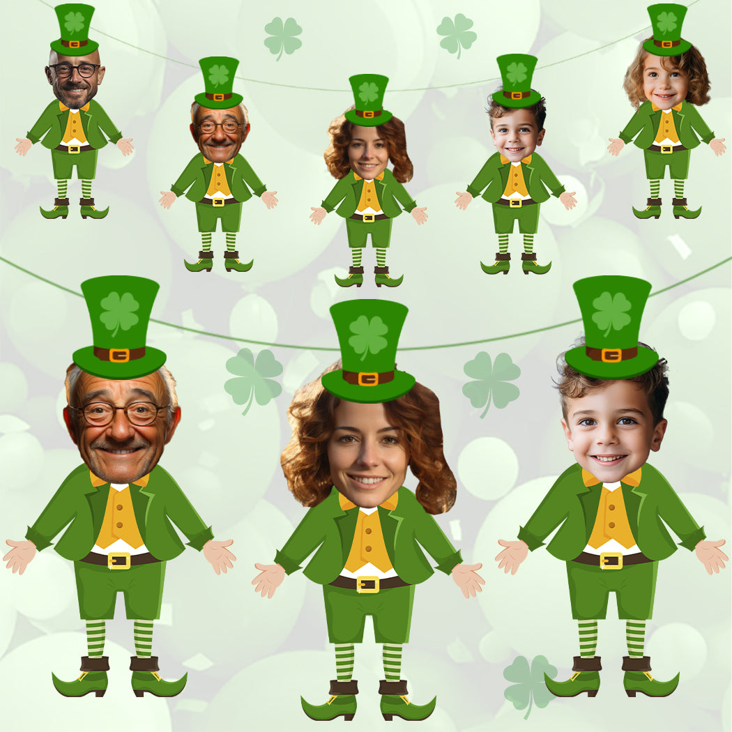 Personalised St. Patrick's Day Leprechaun Banner