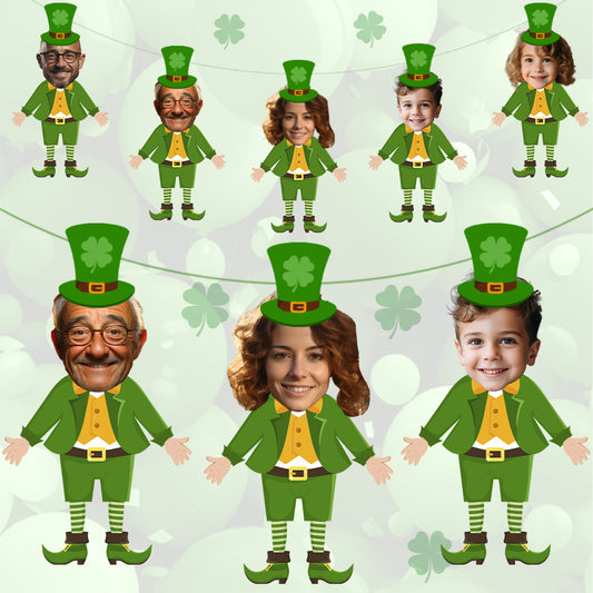 Personalised St. Patrick's Day Leprechaun Banner
