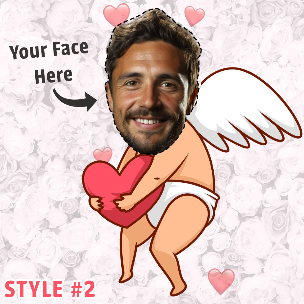 Personalised Cupid Heart Banner