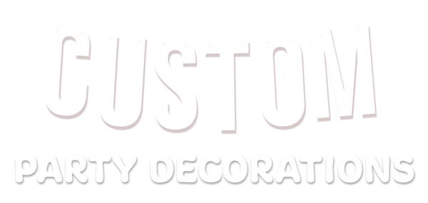Custom Party Decorations Logo Personalised Birthday Event Decor