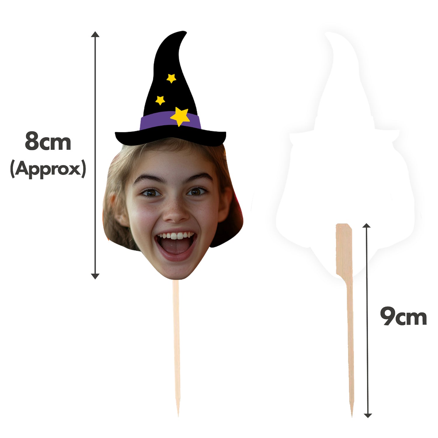 Personalised Witch Hat Cake Toppers