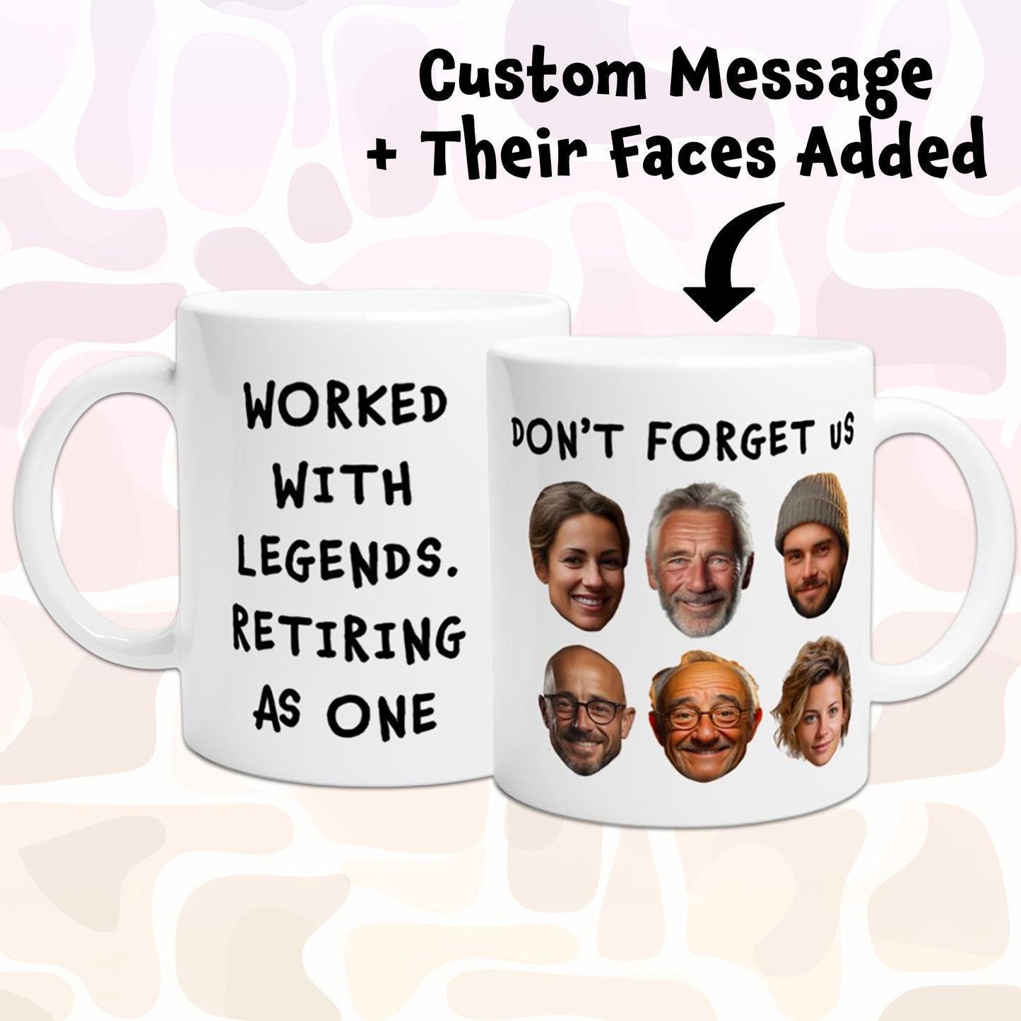 Retirement Mug - Worked With Legends. Retiring As One