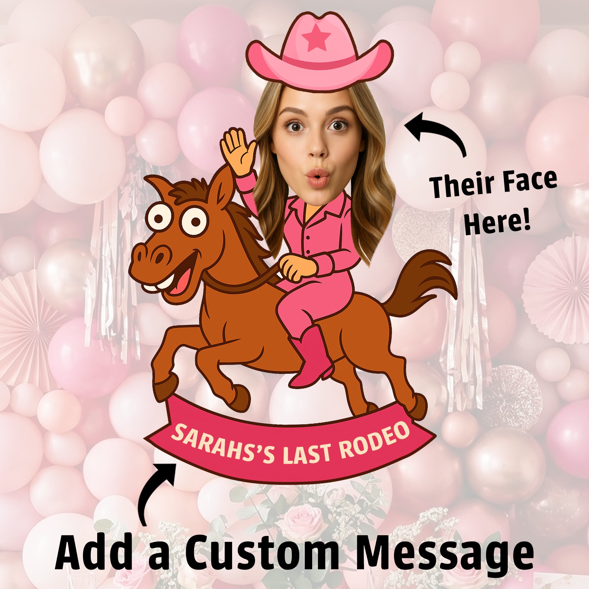 Personalised Last Rodeo Banner