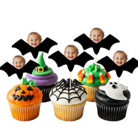 Personalised Bat Halloween Cake Toppers