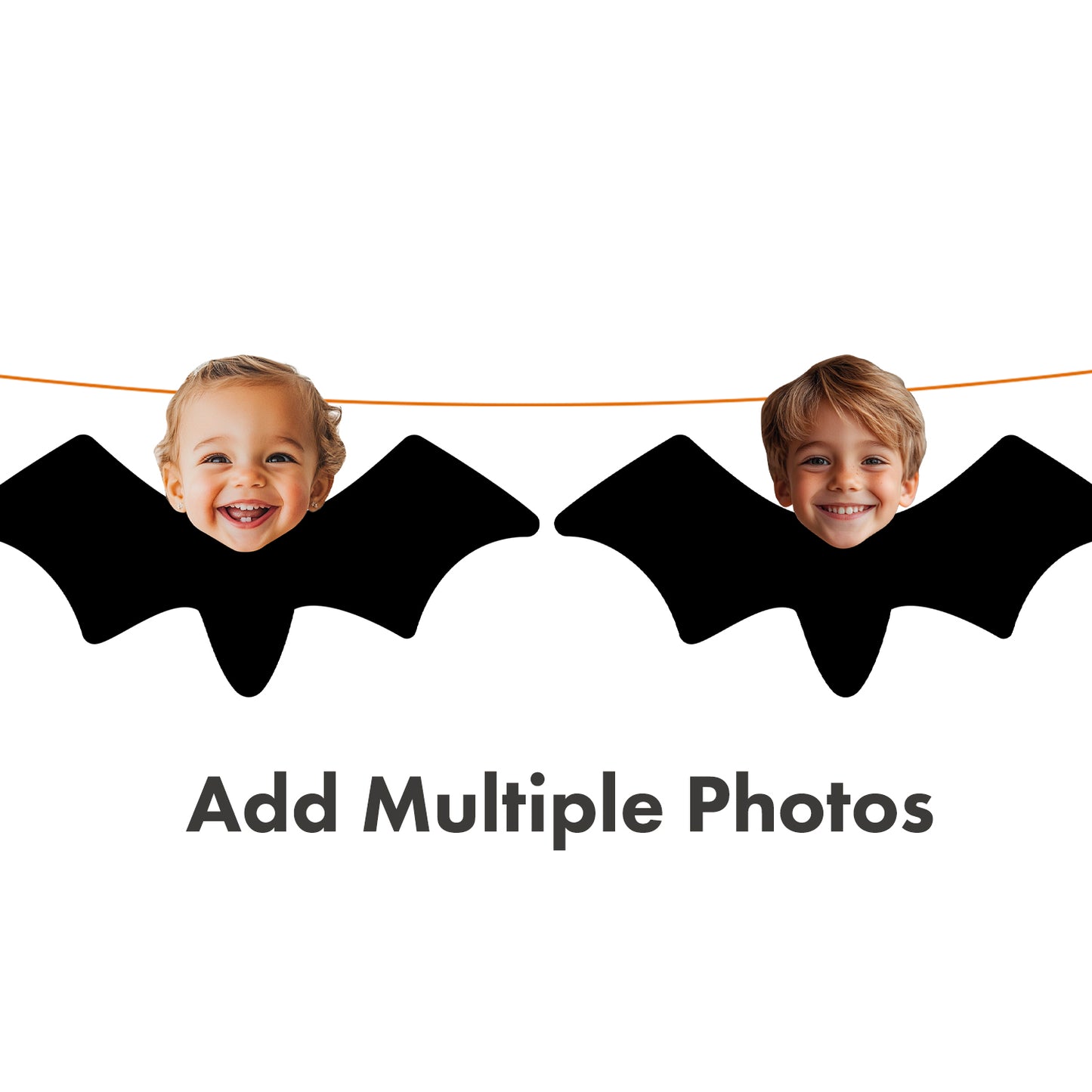 Personalised Bat Halloween Banner
