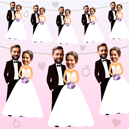 Personalised Bride and Groom Banner