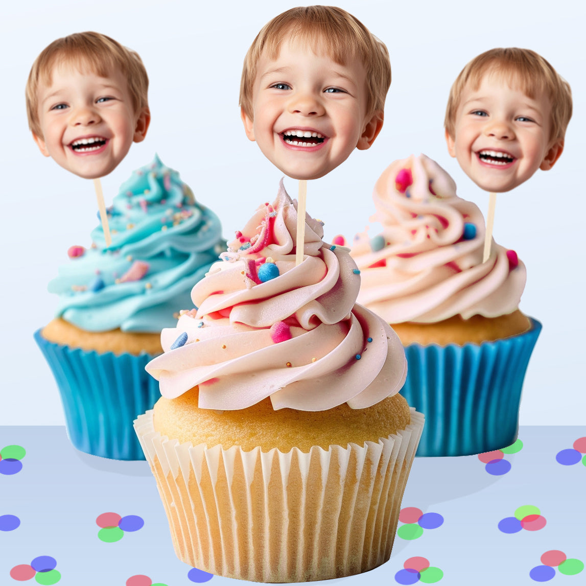 Personalised Face Cake Toppers
