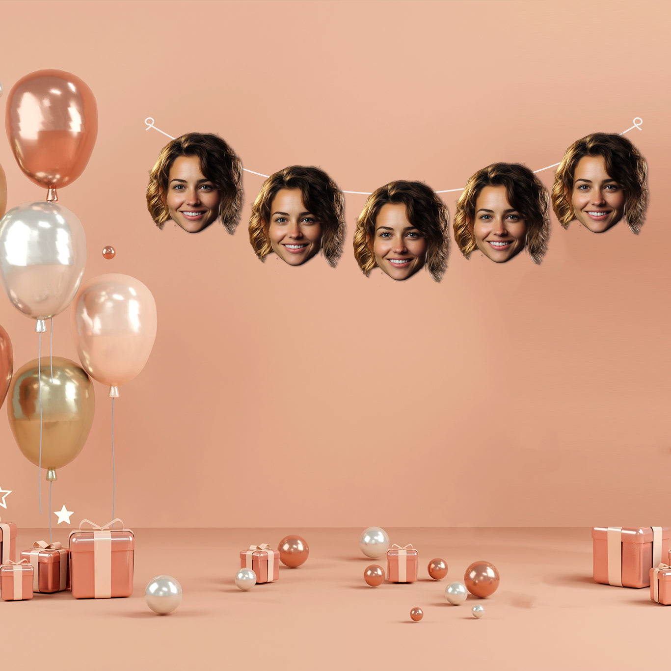 Personalised Face Party Banner