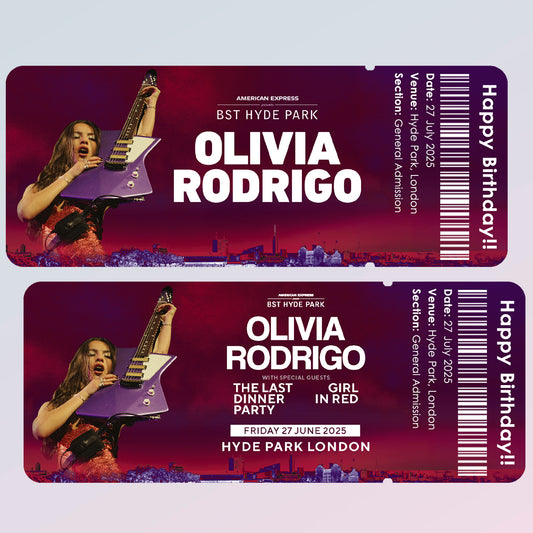 Souvenir Event Ticket - Olivia Rodrigo