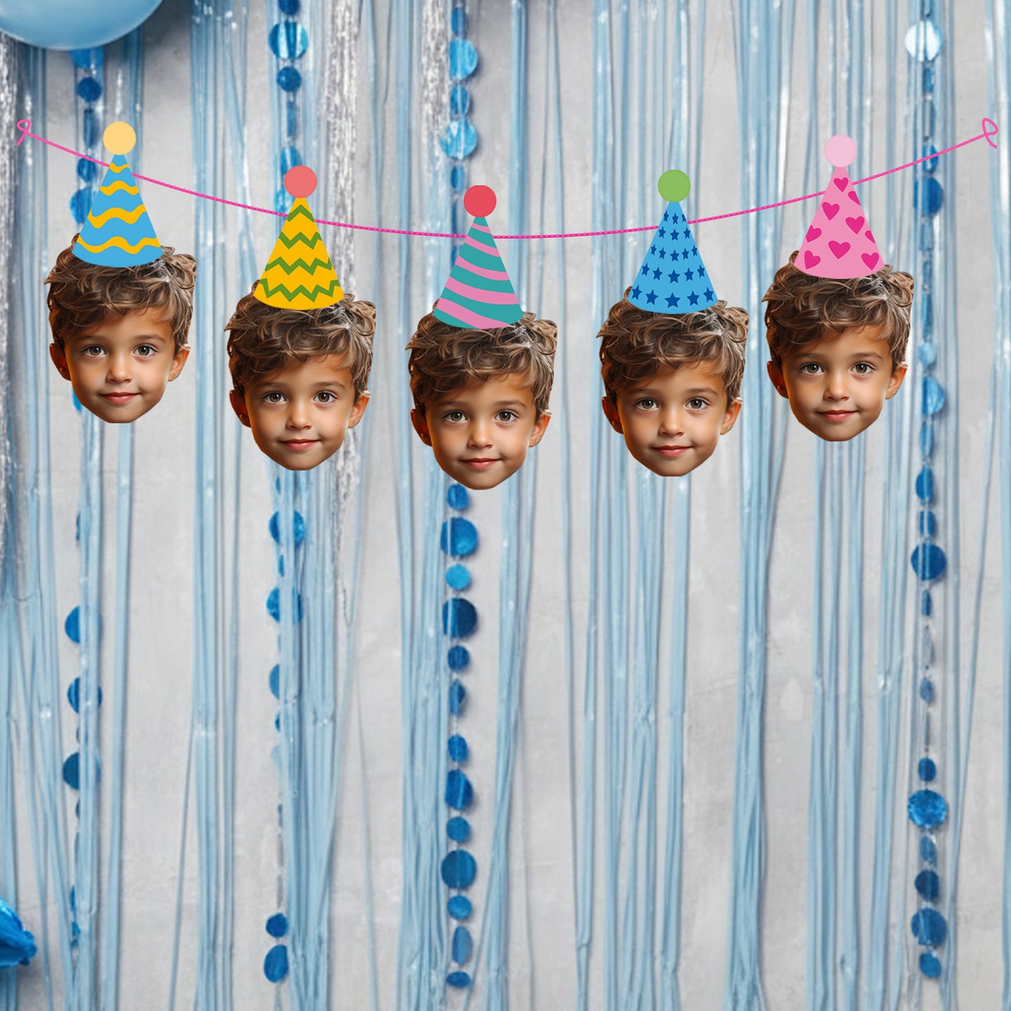 Personalised Party Hat Banner