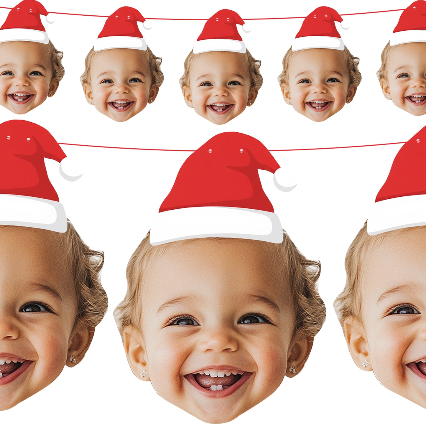 Personalised Santa Hat Banner