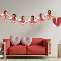 Personalised Cupid Heart Banner