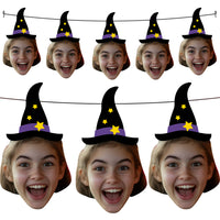 Personalised Witch Hat Halloween Banner