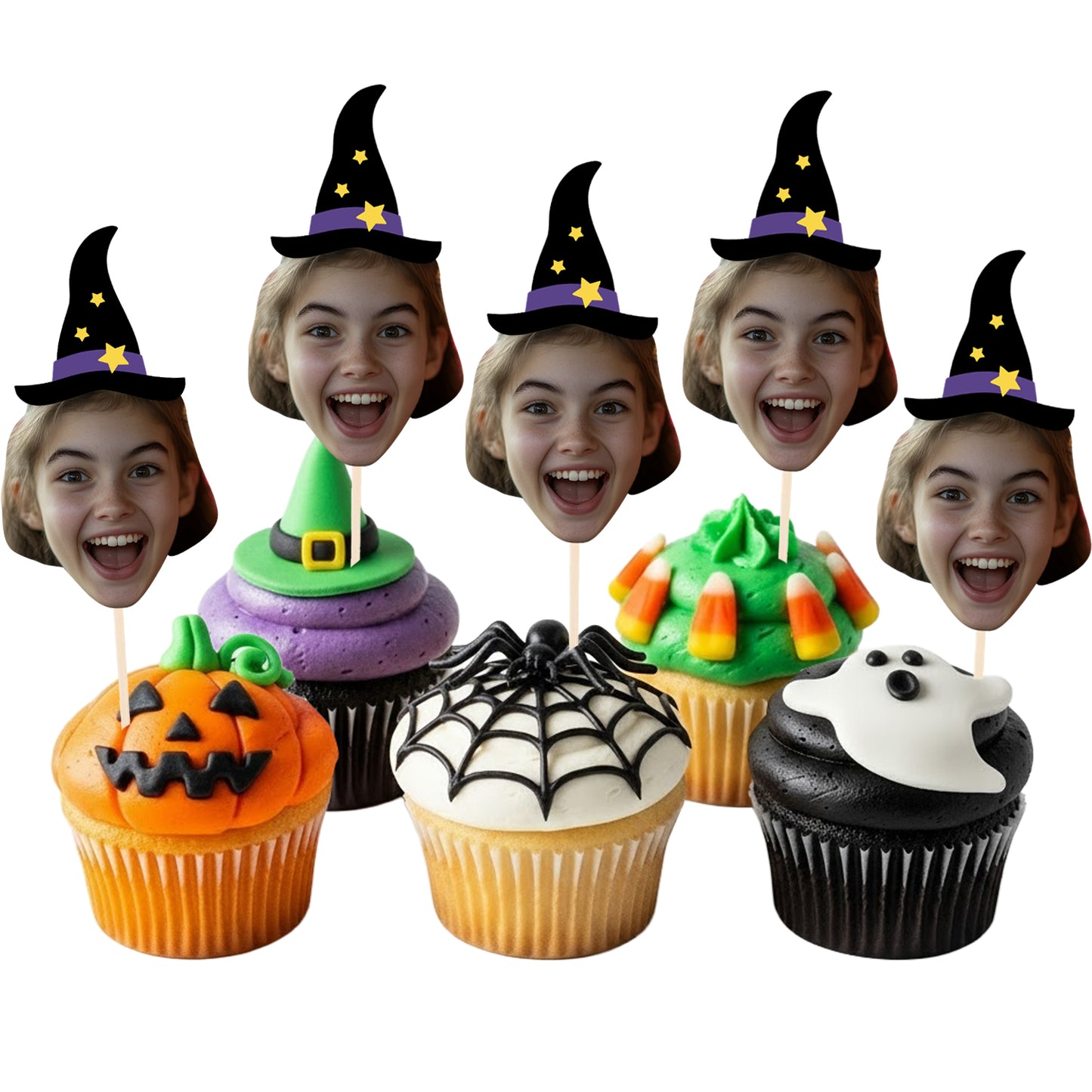 Personalised Witch Hat Cake Toppers