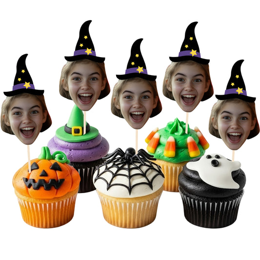 Personalised Witch Hat Cake Toppers