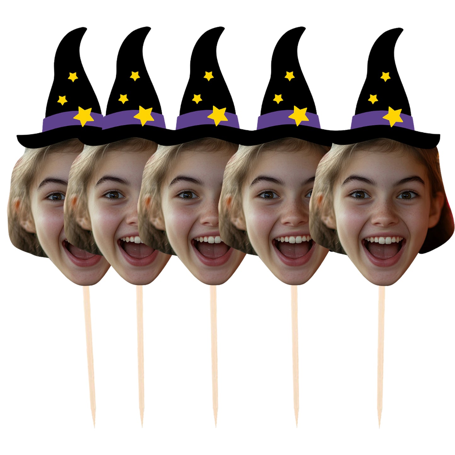 Personalised Witch Hat Cake Toppers